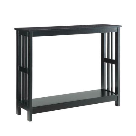 LIVINGQUARTERS Console Table, Black - 39.5 x 11.75 x 31.5 in. LI622722